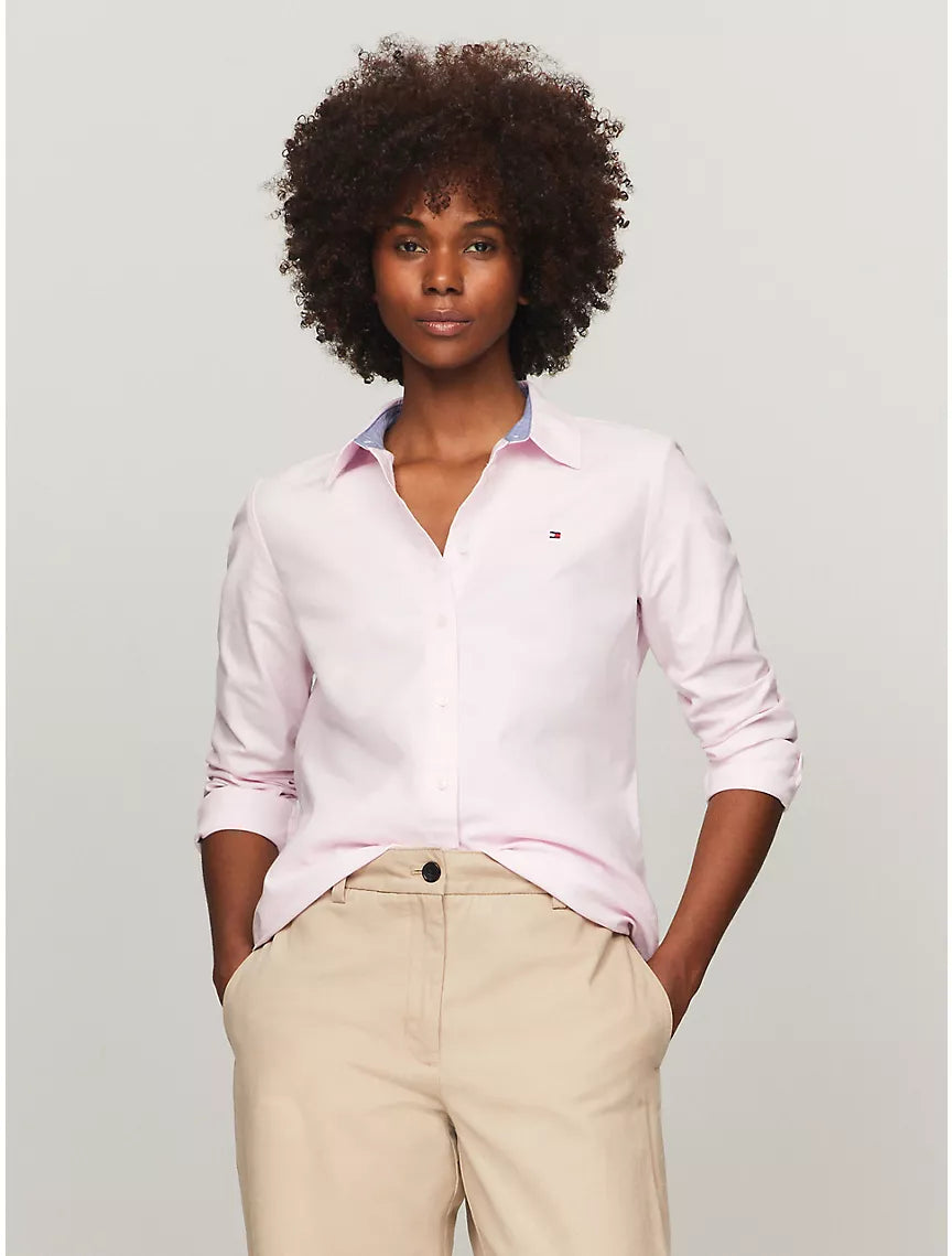 Tommy Hilfiger Regular Fit Solid Stretch Oxford Shirt