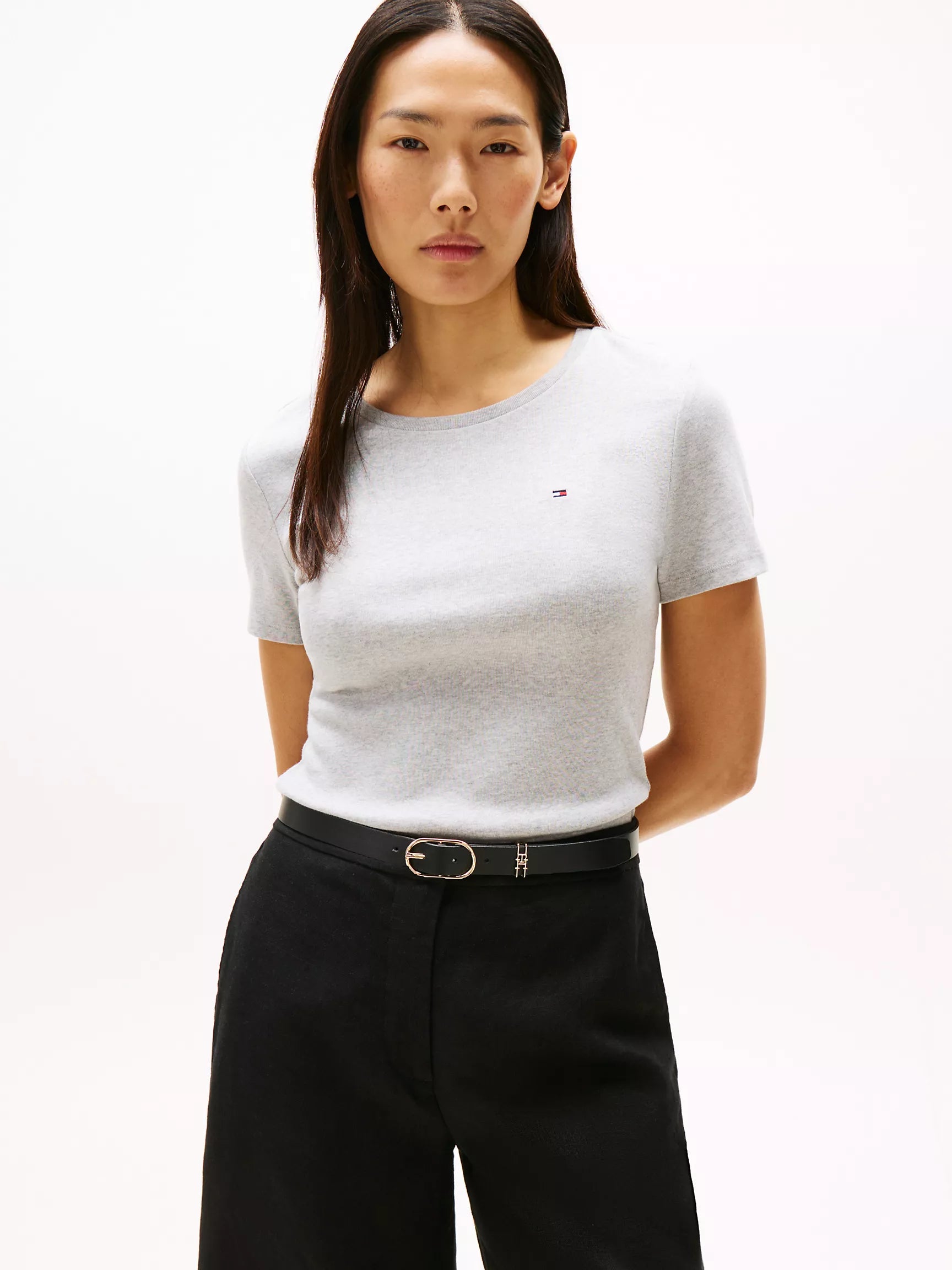 Womens' Tommy Crewneck Favorite T-Shirt / grey