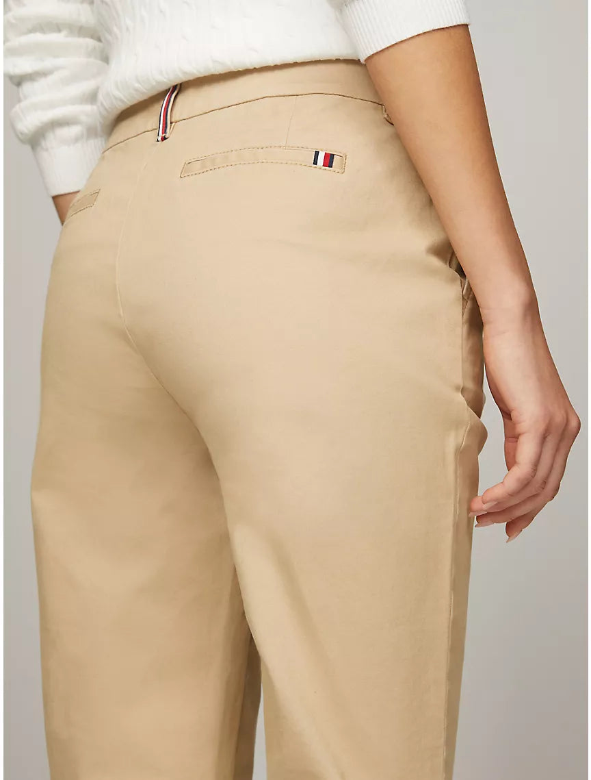 Tommy Hilfiger Solid Slim Fit Chino - Travertine