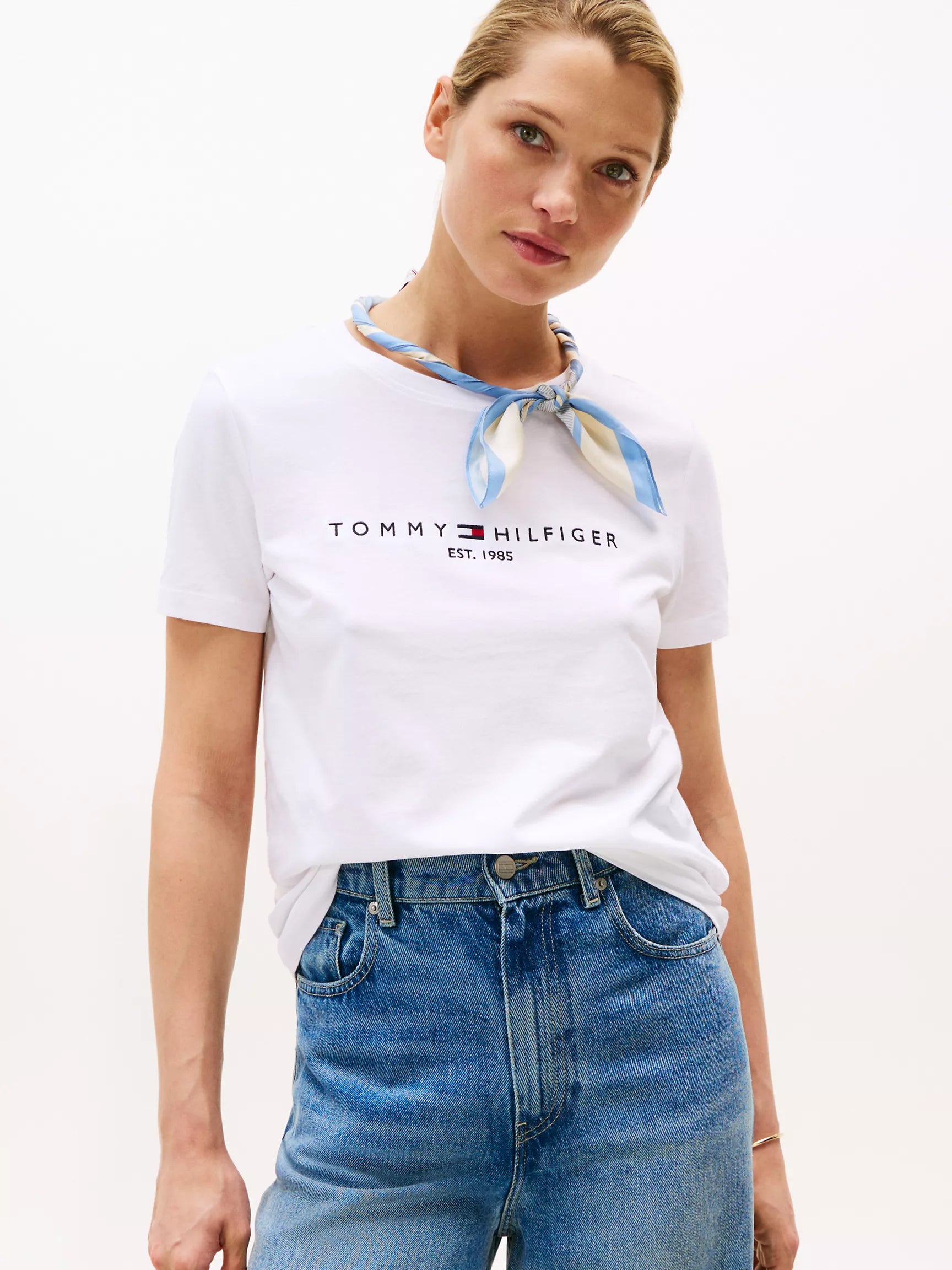Womens' Embroidered Tommy Logo T-Shirt