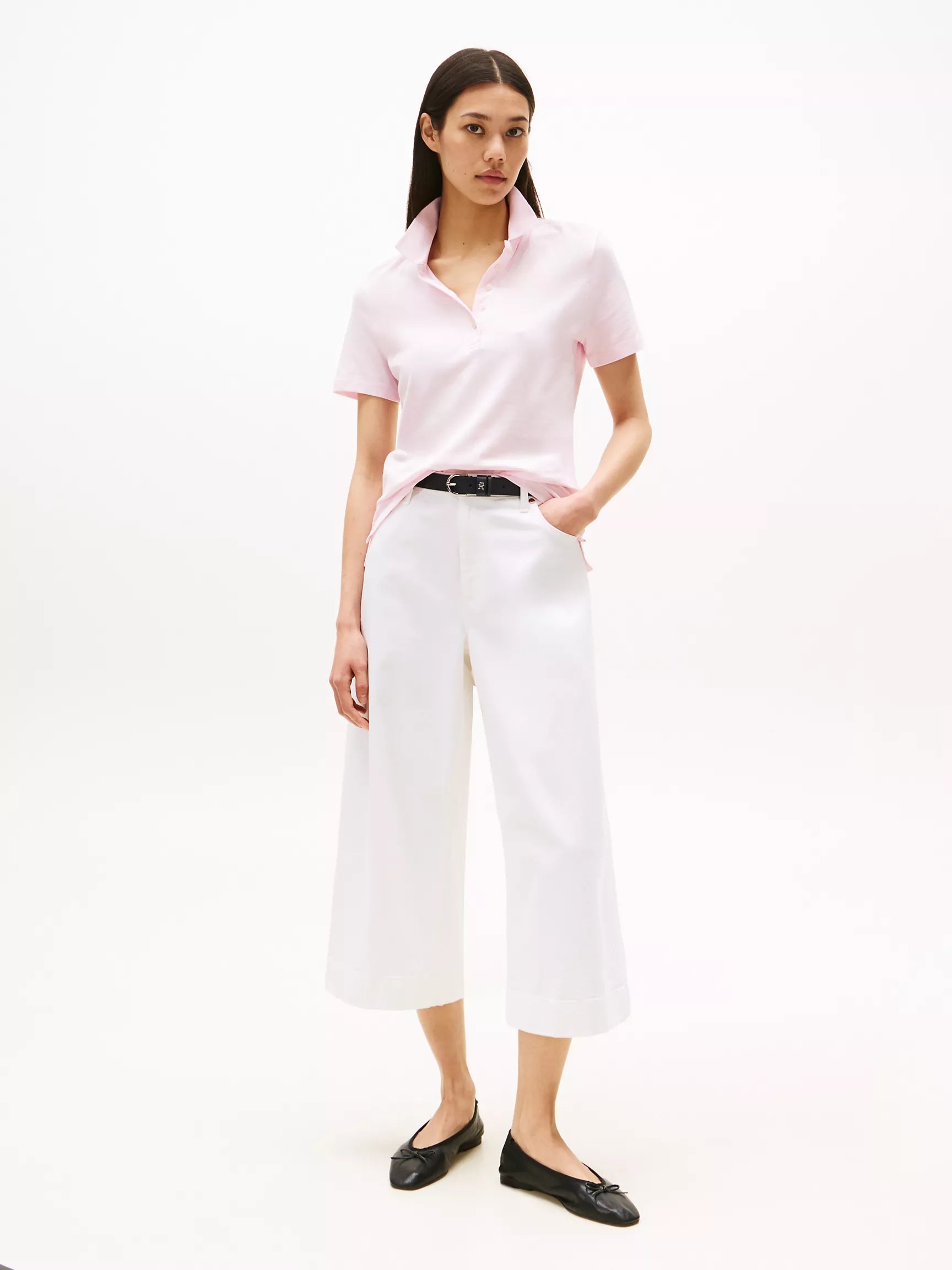 Tommy Hilfiger women's Stretch-Cotton Polo