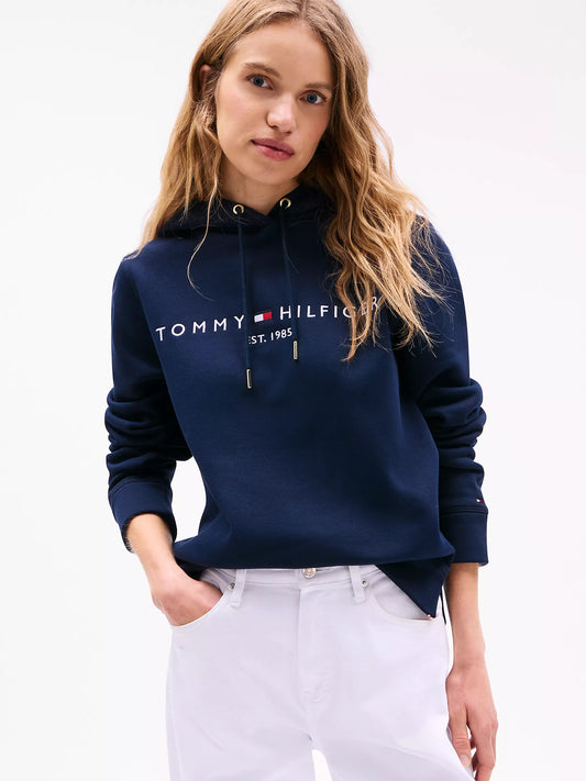 Womens' Tommy Embroidered Tommy Logo Hoodie