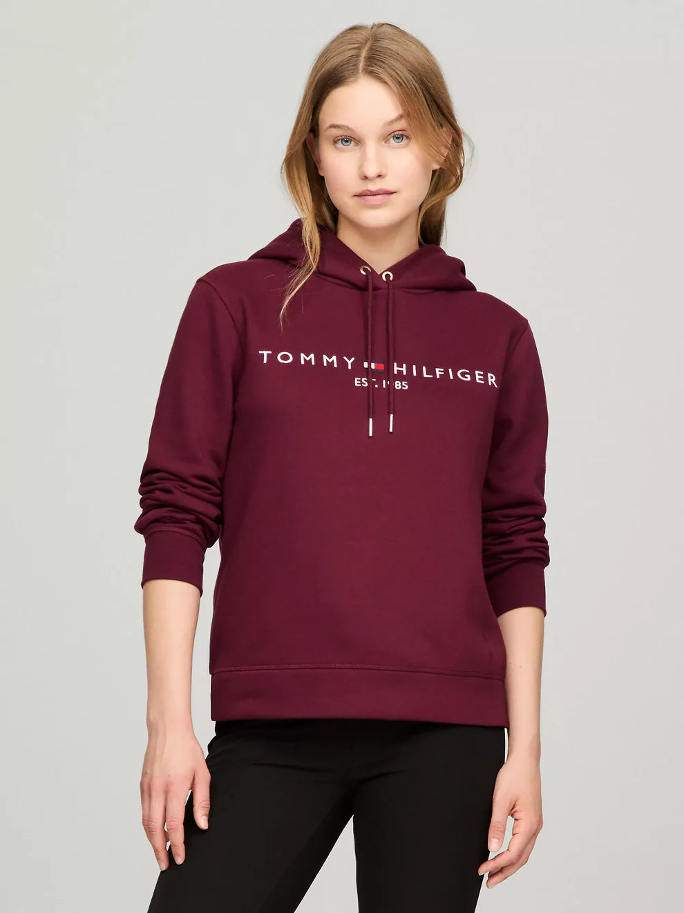 Womens' Embroidered Tommy Logo Hoodie