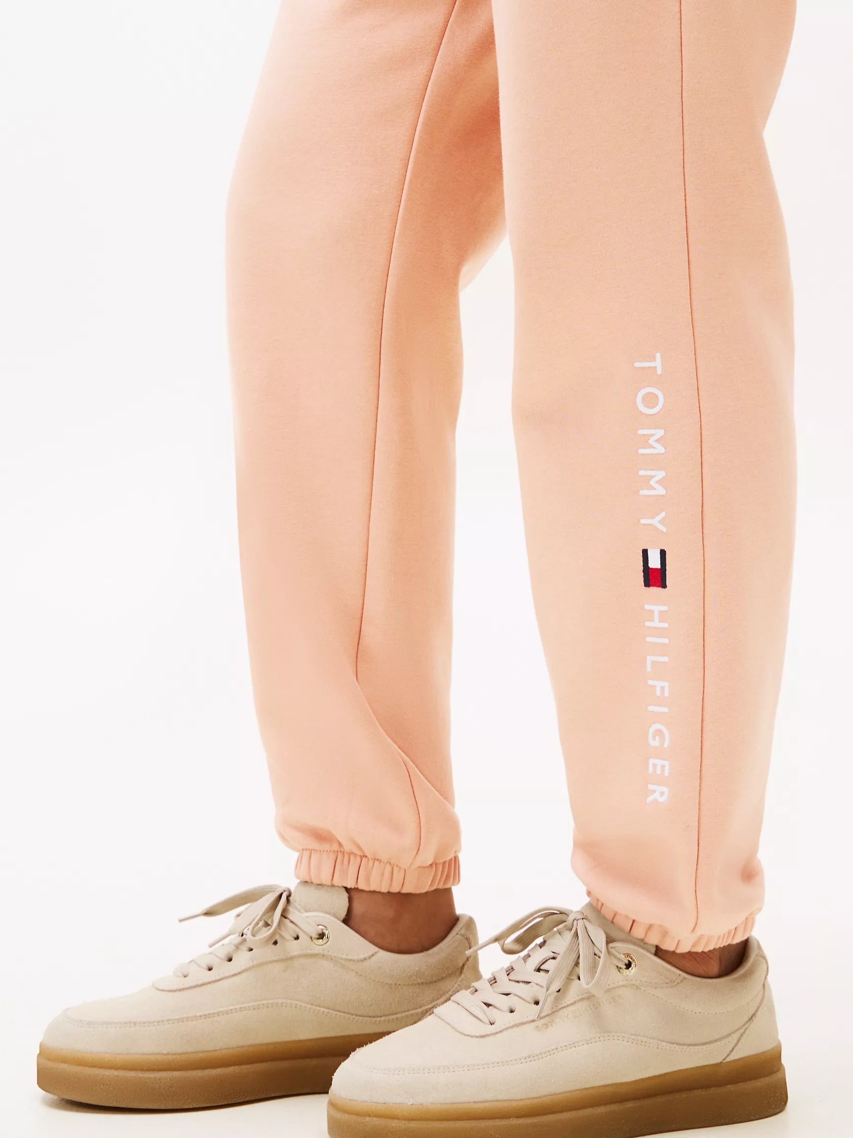 Tommy Womens' Embroidered Tommy Logo Sweatpant/Guava