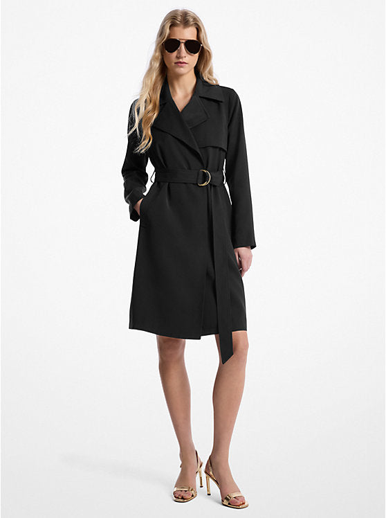 Michael Kors WOMENS' Belted Trench Coat Black