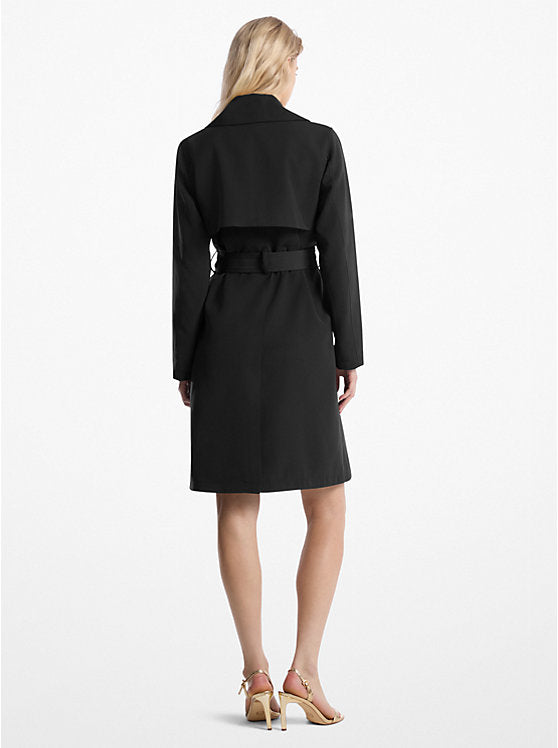 Michael Kors WOMENS' Belted Trench Coat Black