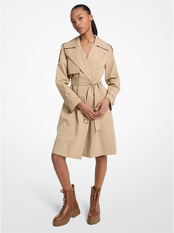 Michael Kors WOMENS' Belted Trench Coat KHAKI