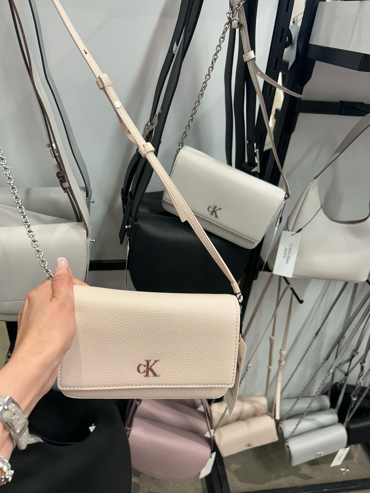 Womens' Calvin Klein Archive Hardware Flap Crossbody Bag