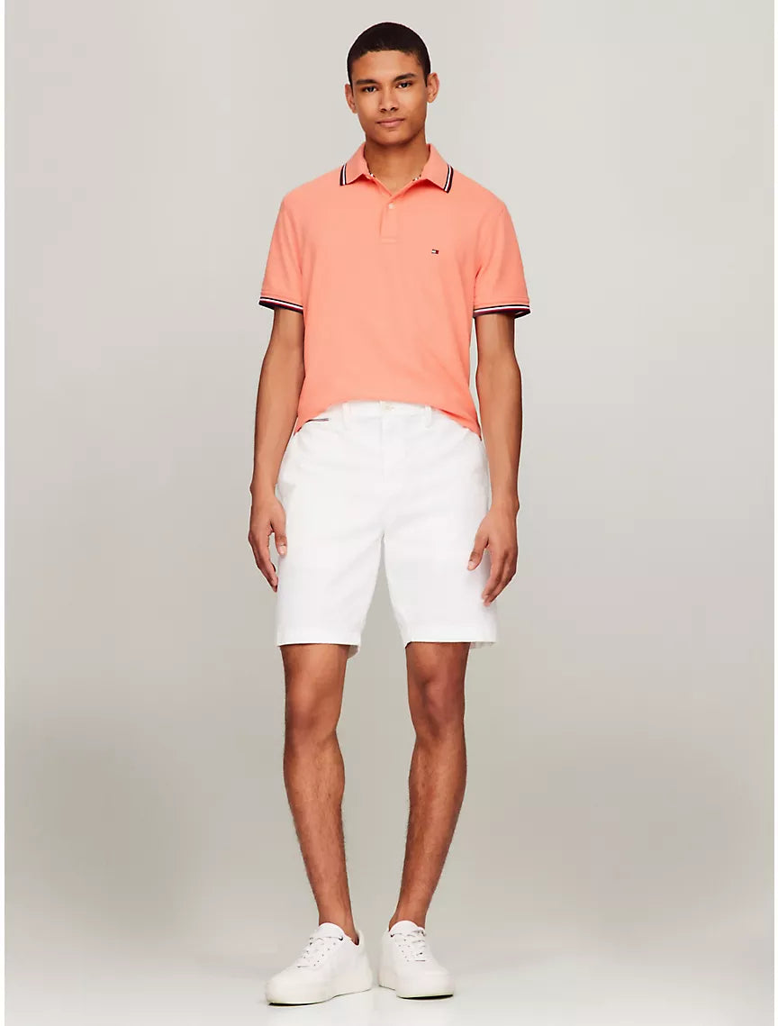 Tommy Hilfiger Regular Fit Tommy Wicking Polo - Peach Dusk