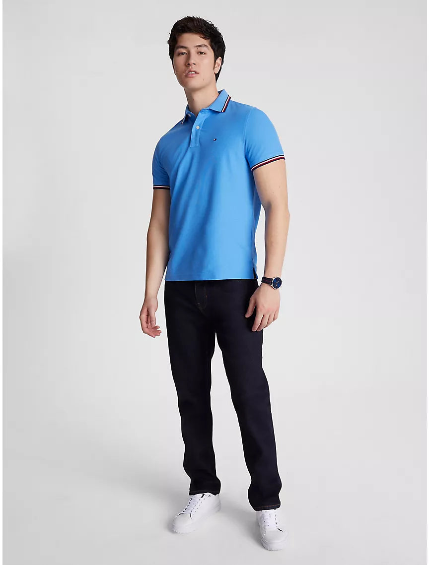 Tommy Hilfiger Regular Fit Tommy Wicking Polo - Copenhagen Blue