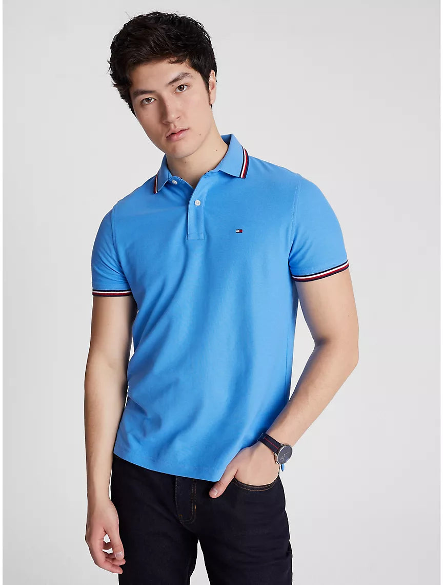 Tommy Hilfiger Regular Fit Tommy Wicking Polo - Copenhagen Blue