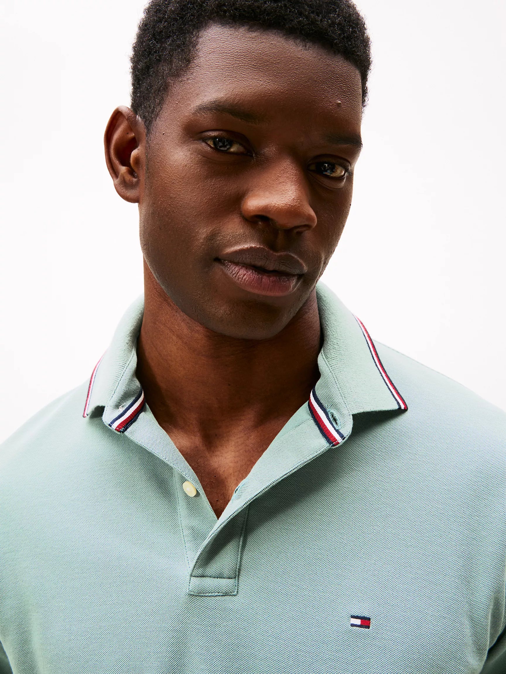 Tommy Mens' Regular Fit Tommy Wicking Polo/ Smoky Blue