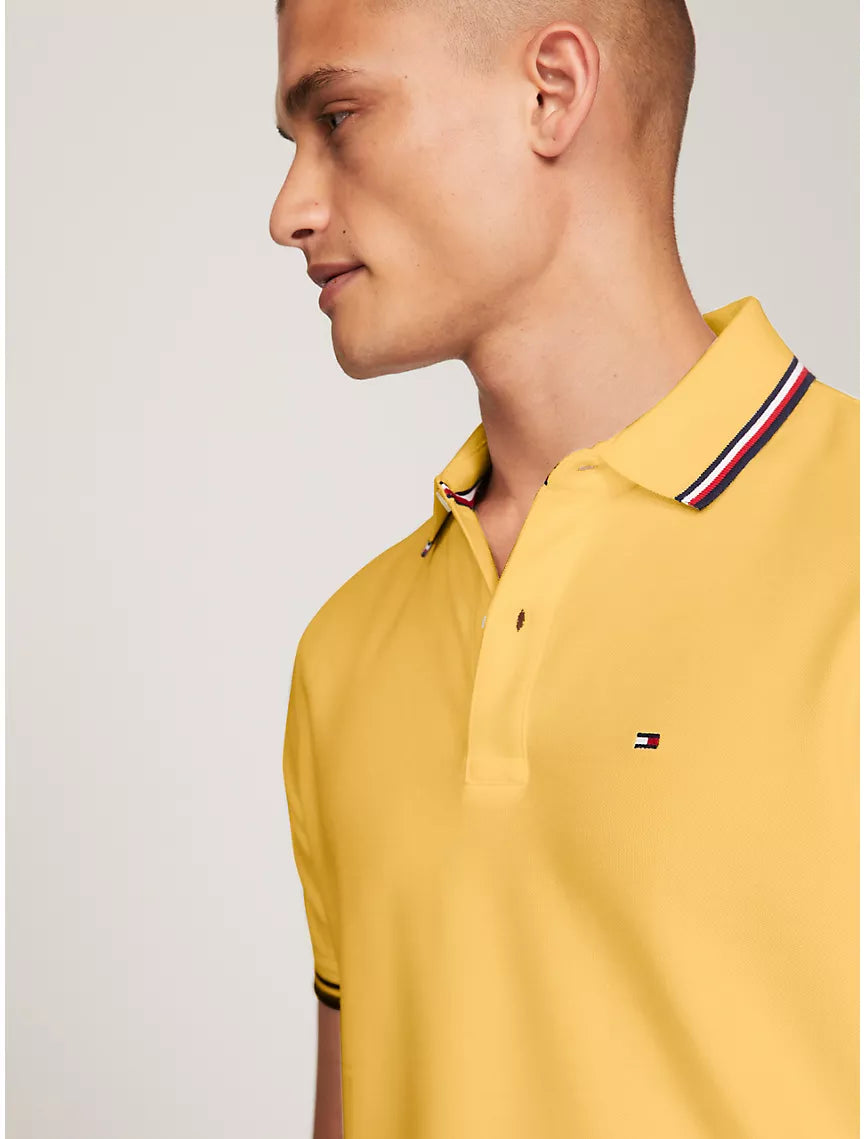 Tommy Hilfiger Regular Fit Tommy Wicking Polo - Daisy Yellow