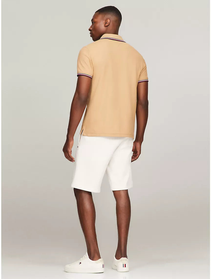 Tommy Hilfiger Regular Fit Tommy Wicking Polo - Champagne Toast