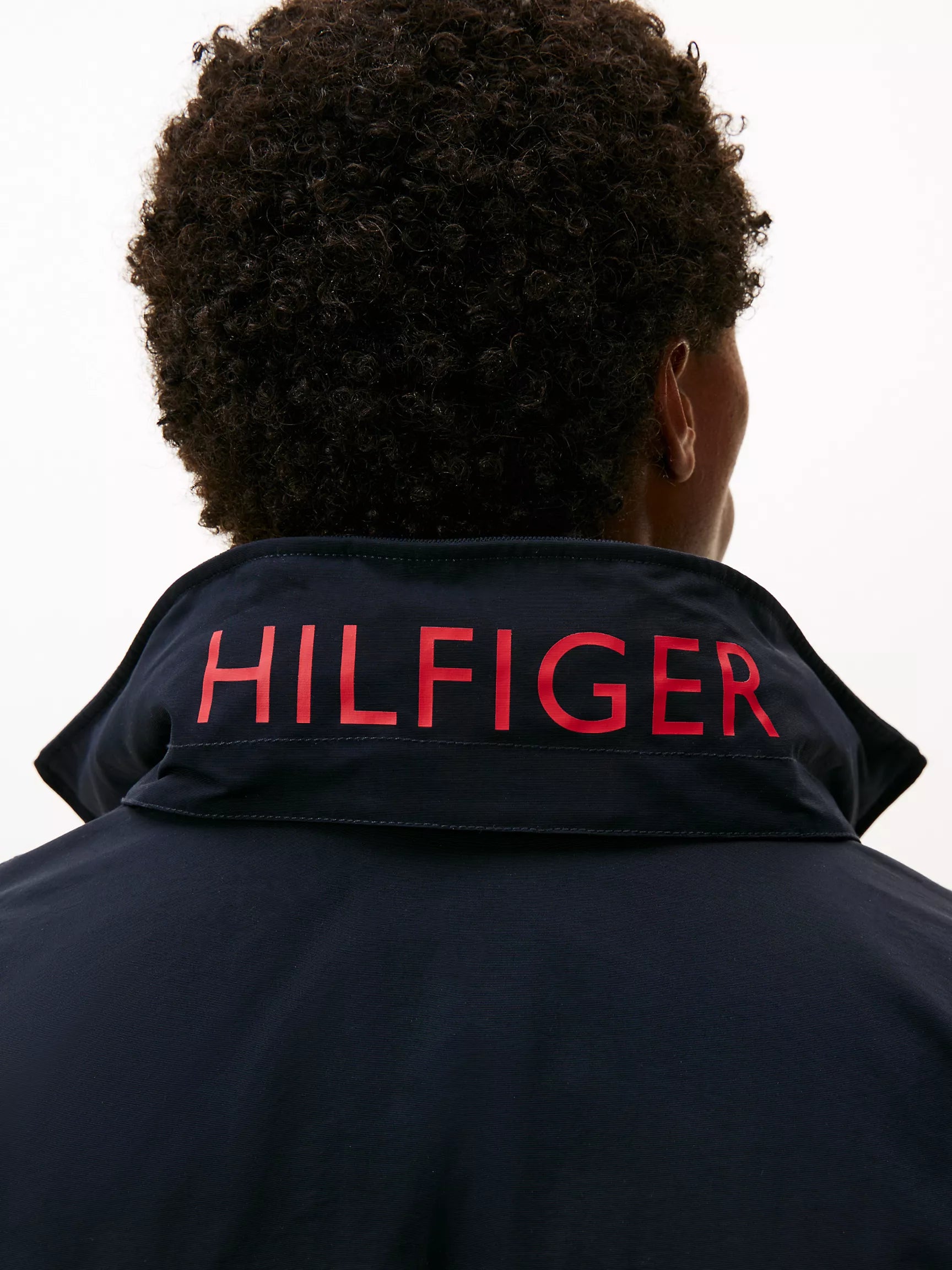 Tommy Mens' Water-Resistant Hooded Regatta Jacket Optic Navy