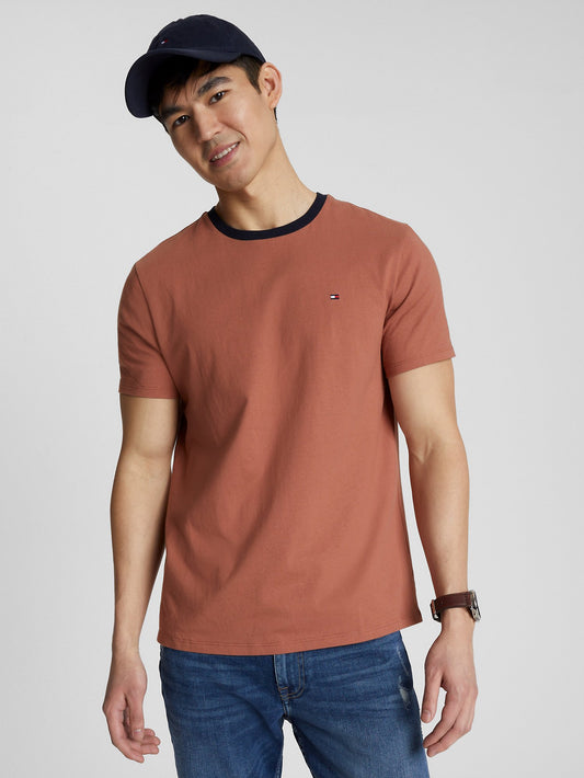 TOMMY HILFIGER SOLID RINGER T-SHIRT