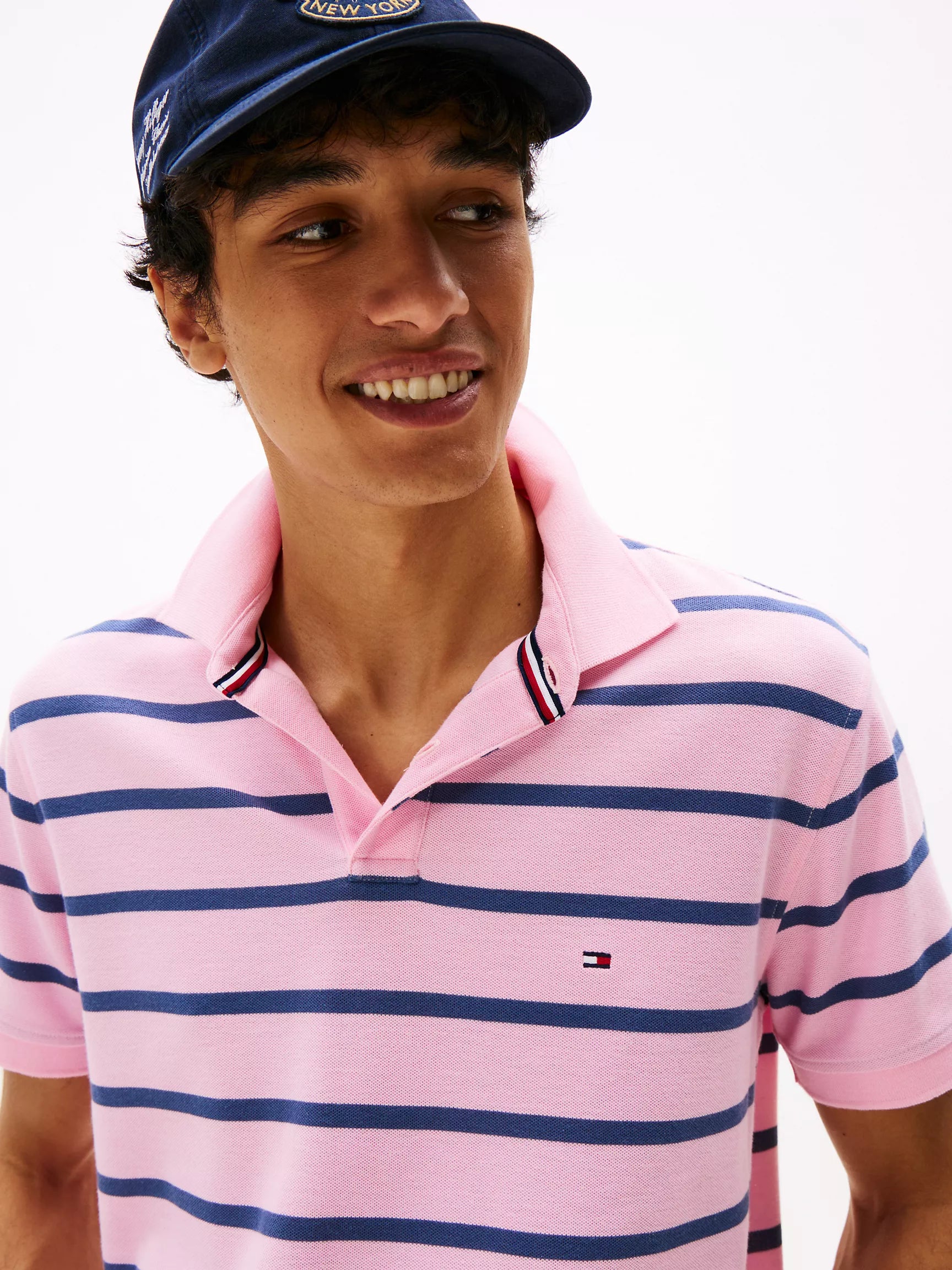 MENS' Tommy Regular Fit Stripe Wicking Polo