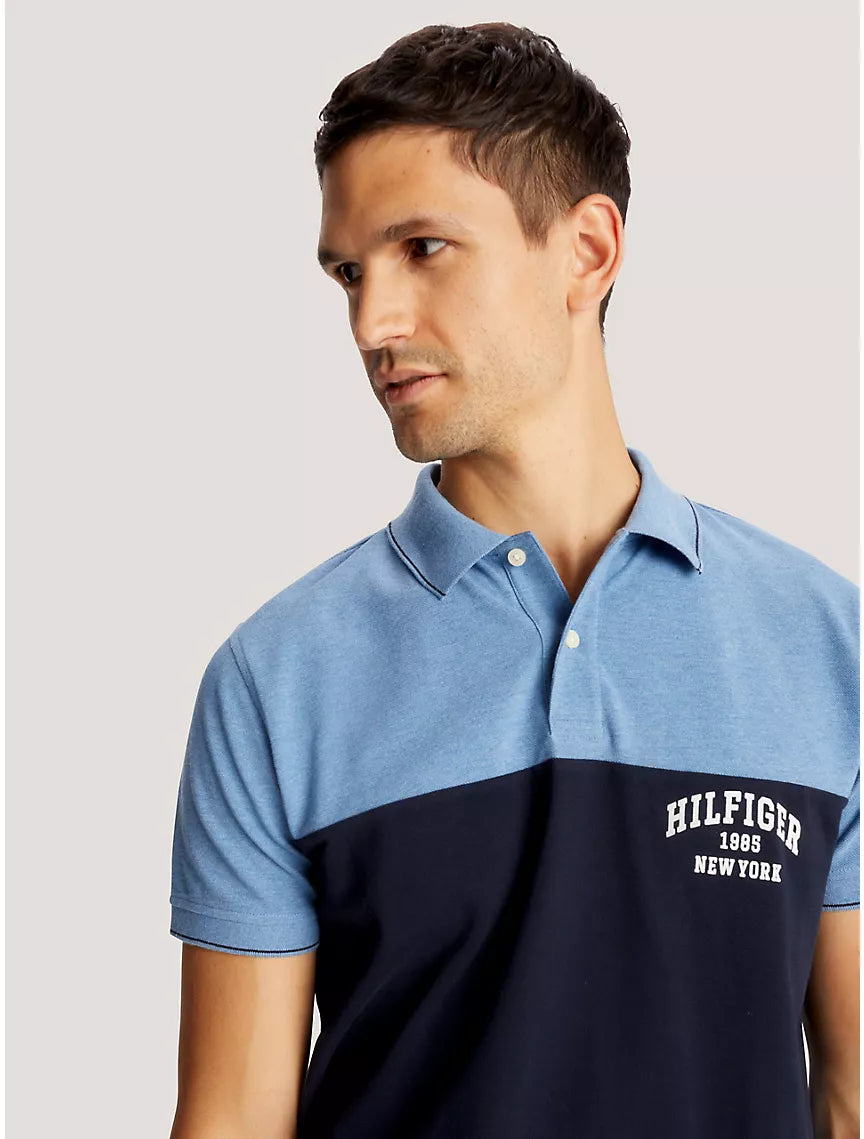 Men's Tommy Hilfiger Regular Fit Hilfiger Block Logo Polo