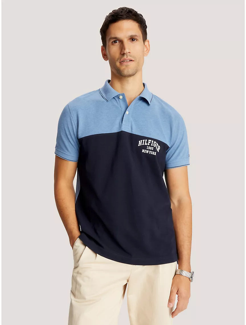 Men's Tommy Hilfiger Regular Fit Hilfiger Block Logo Polo