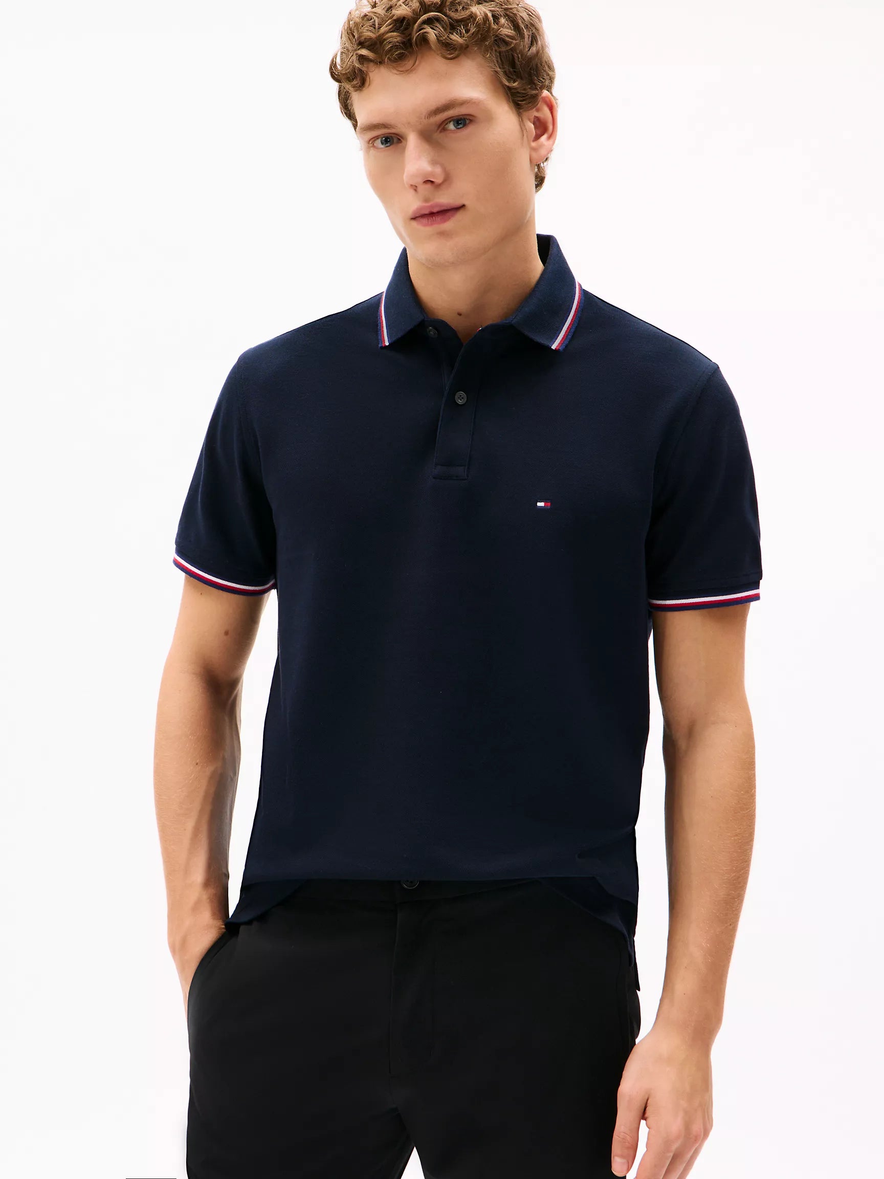 Mens' Regular Fit Tommy Wicking Polo/Navy