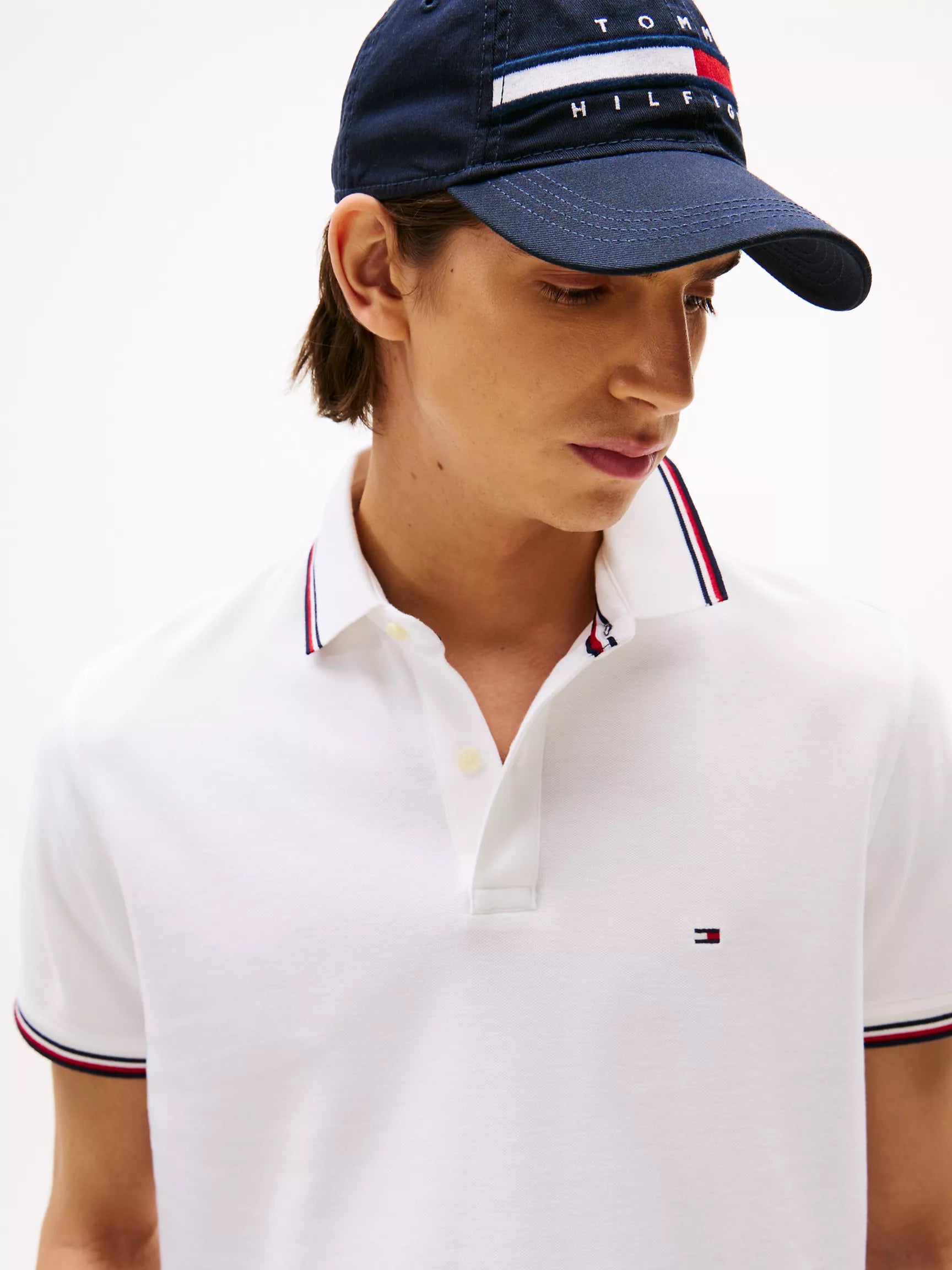 Tommy Mens' Regular Fit Tommy Wicking Polo/ Fresh White