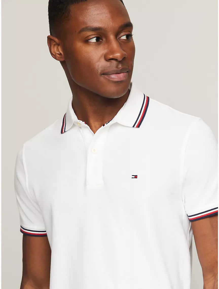 Tommy Hilfiger Regular Fit Tommy Wicking Polo - Fresh White