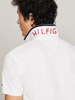 Tommy Mens' Under Collar Logo Regular Fit Polo