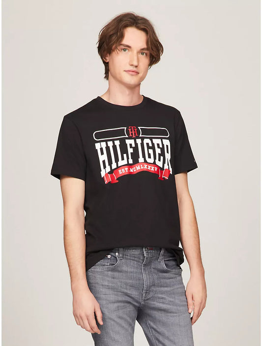 Tommy Hilfiger Alumni Graphic T-Shirt - Black