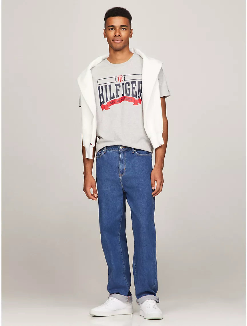 Tommy Hilfiger Alumni Graphic T-Shirt - Grey Heather