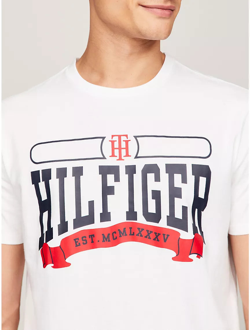 Tommy Hilfiger Alumni Graphic T-Shirt - Optic White