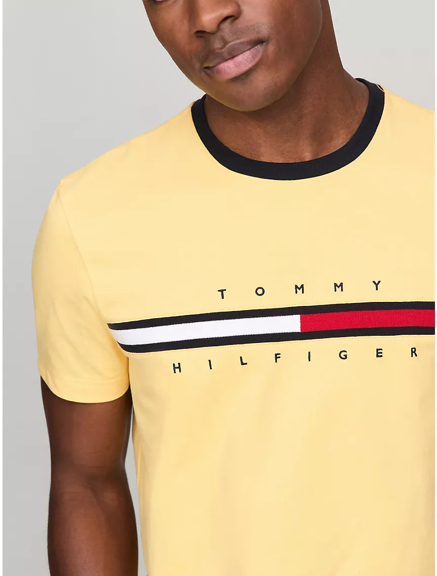 Tommy Hilfiger Flag Logo T-Shirt - Daisy Yellow