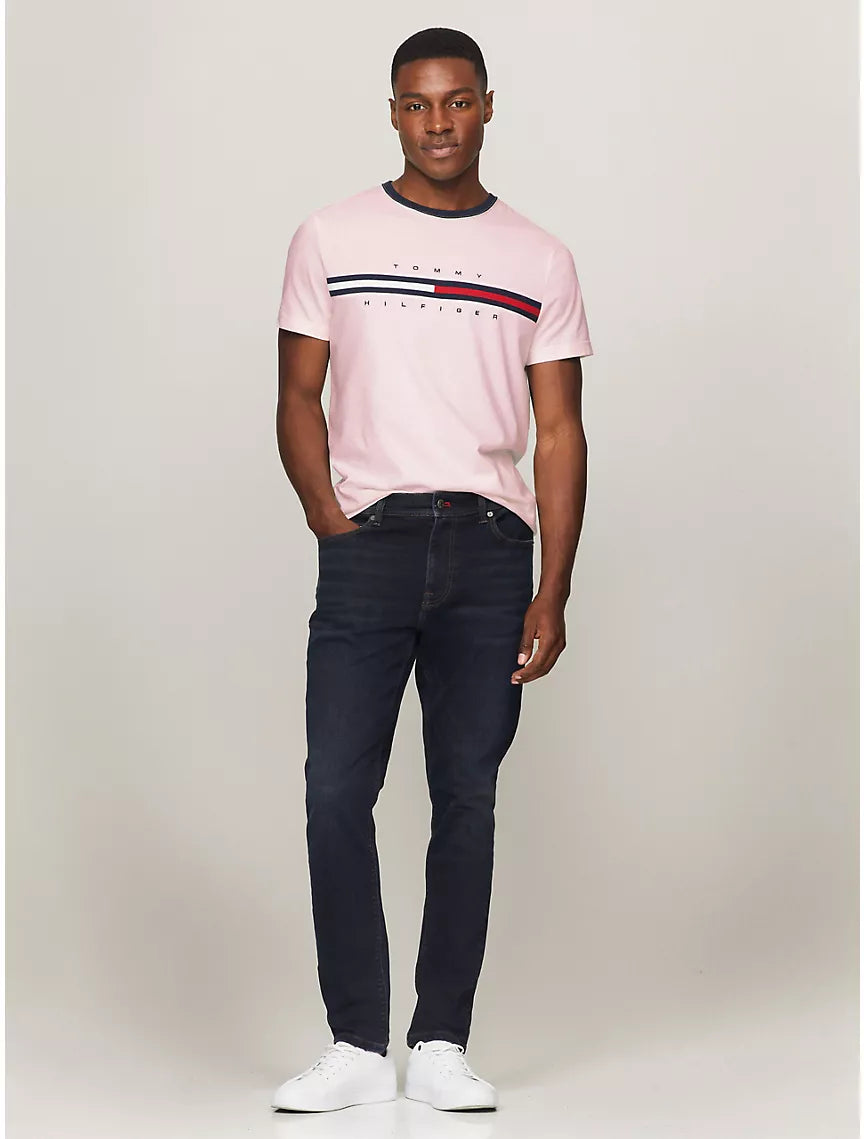 Tommy Hilfiger Flag Logo T-Shirt - Simple Pink