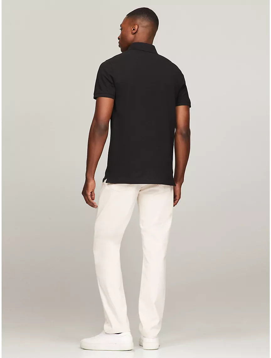 Tommy Hilfiger Slim Fit Tommy Polo - Black