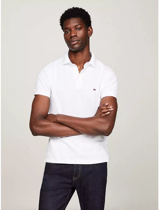 Tommy Hilfiger Slim Fit Tommy Polo - Fresh White