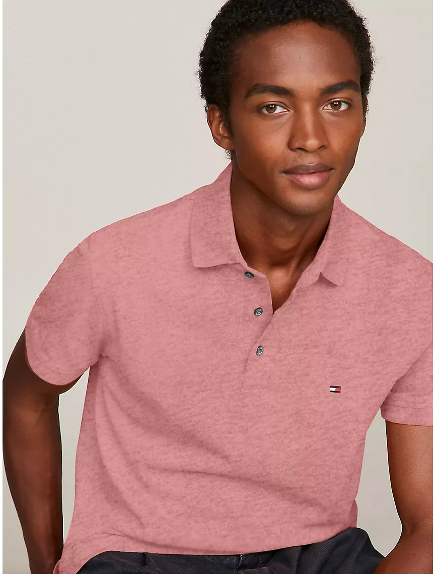 Tommy Hilfiger Slim Fit Tommy Polo - Red Heather