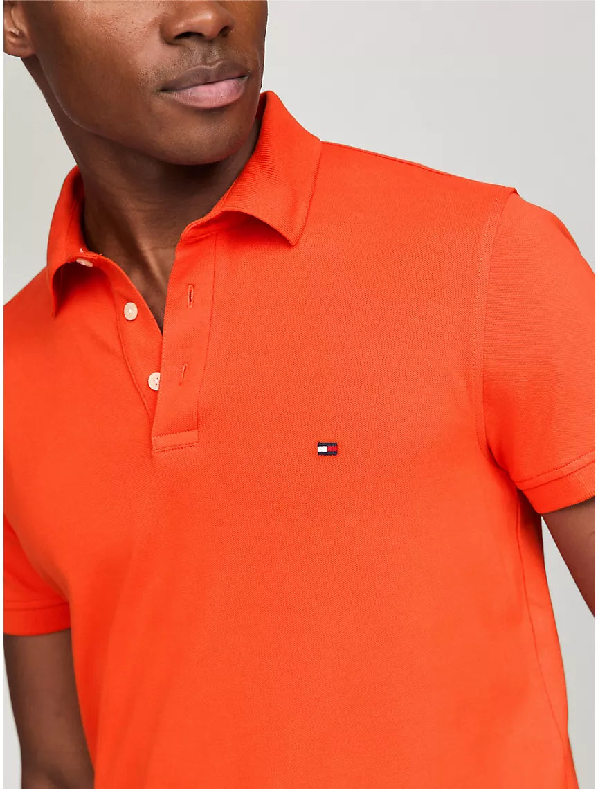 Tommy Hilfiger Slim Fit Tommy Polo - Deep Orange