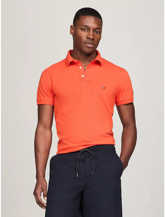 Tommy Hilfiger Slim Fit Tommy Polo - Deep Orange