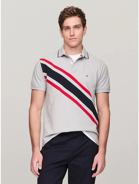 Tommy Hilfiger Regular Fit Banner Stripe Polo