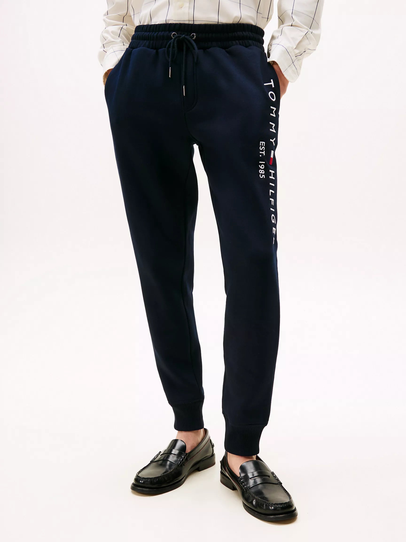 Tommy Mens' Tommy Logo Sweatpant/ Navy