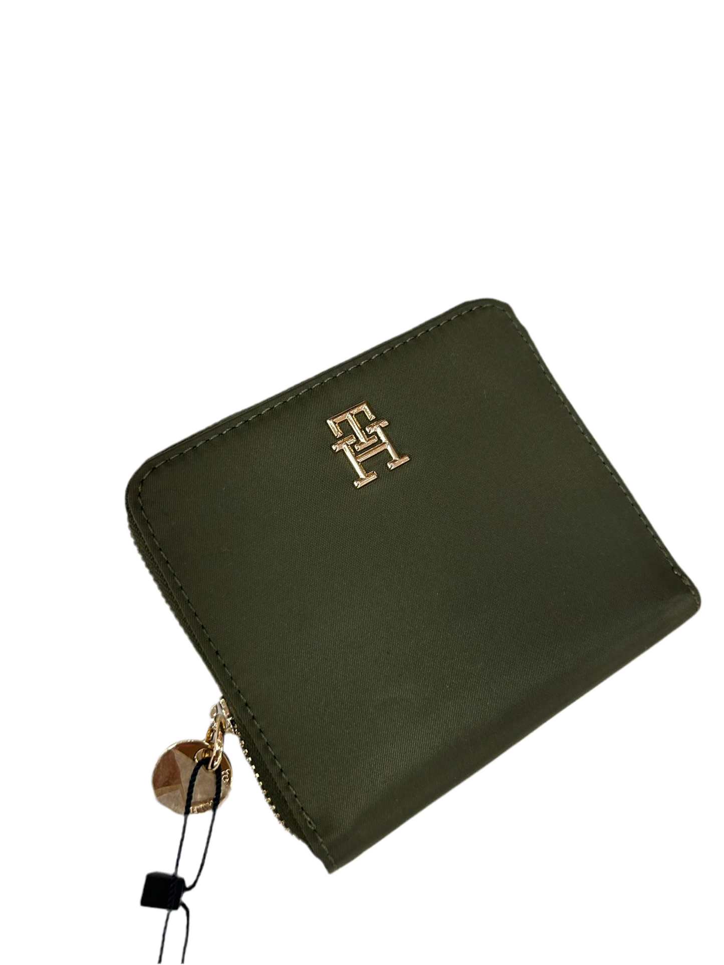 Women's TOMMY HILFIGER Monogram Logo Zip Medium Wallet - Green