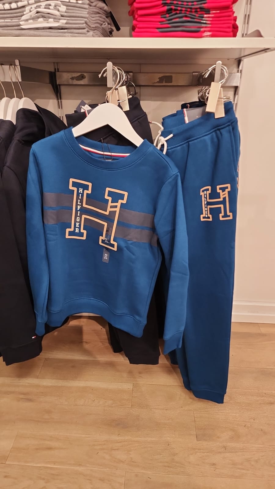 Boys' Tommy H Logo Sweatpant/ Deep Indigo