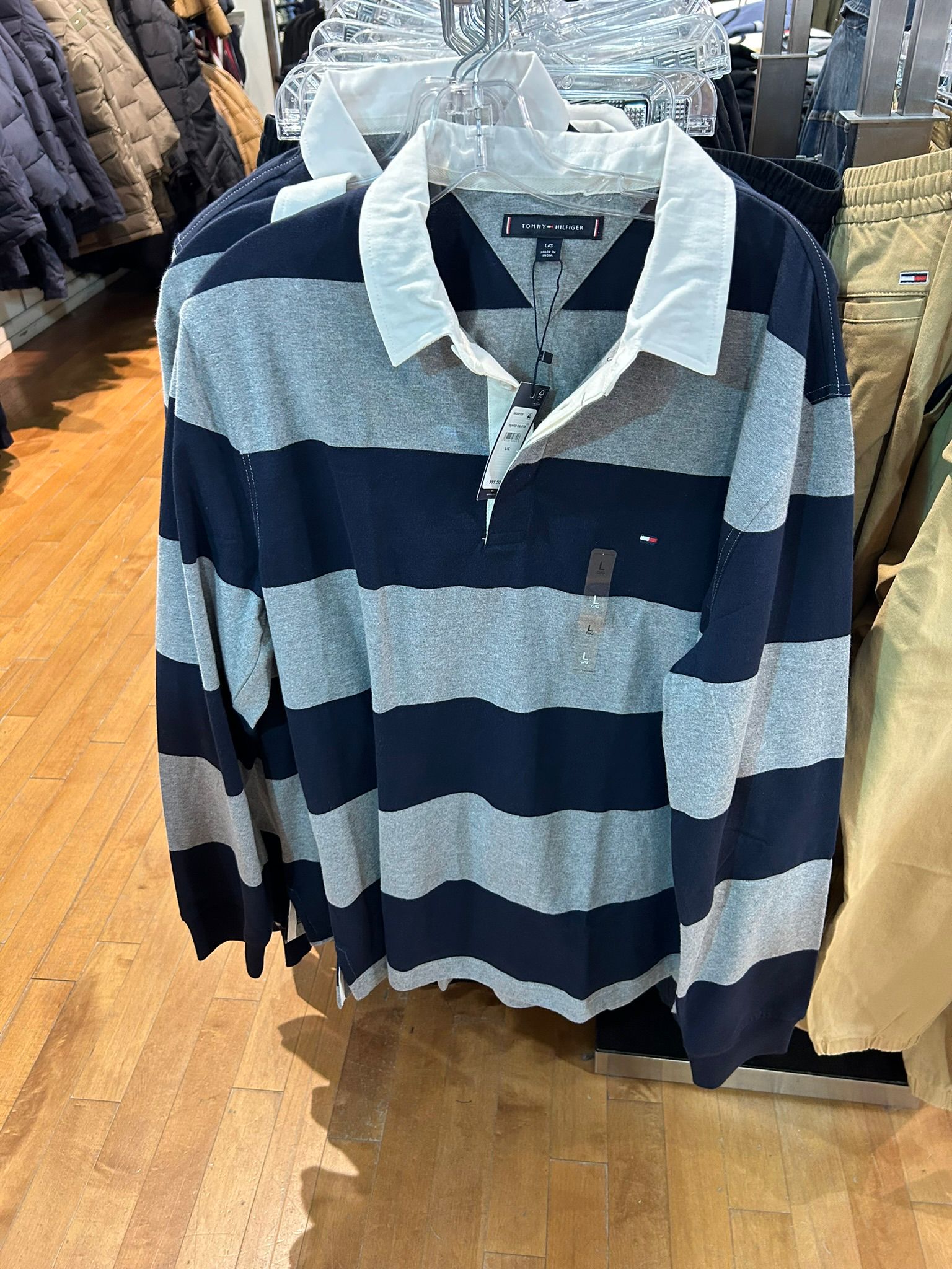Men Tommy Long-Sleeve Rugby Polo /