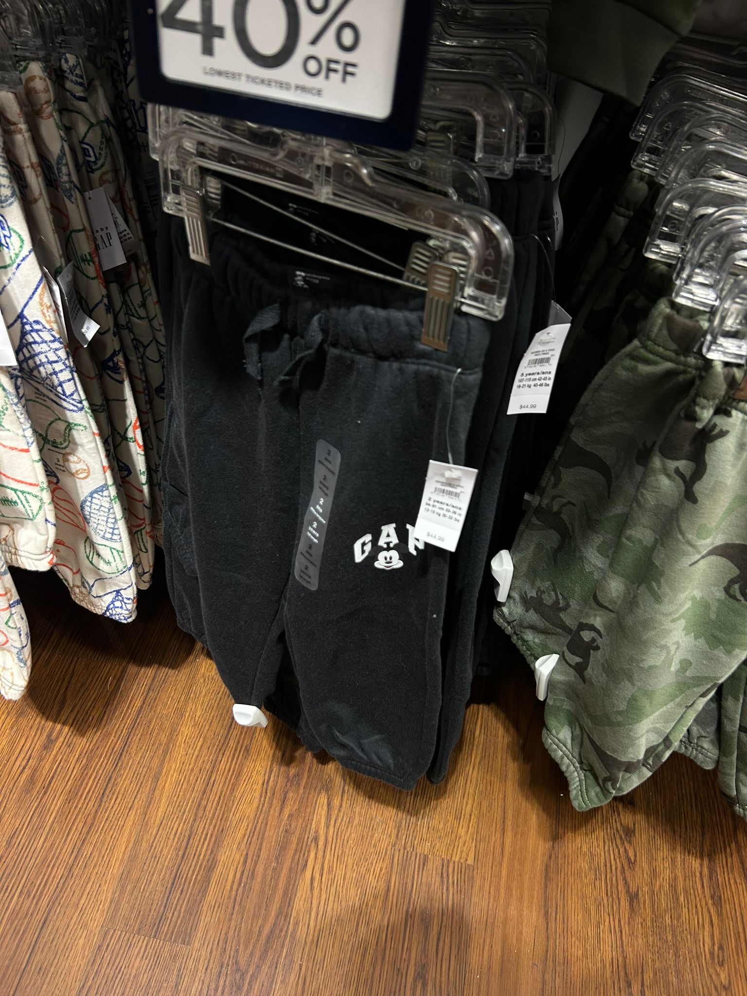 babybOY Gap × Disney Mickey Mouse Relaxed Logo Pull-On Joggers