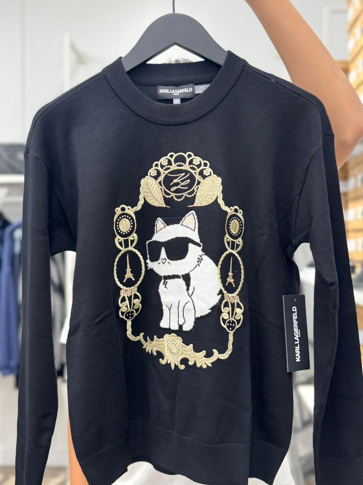 Karl Lagerfeld Women's ROCOCO CHOUPETTE SWEATER