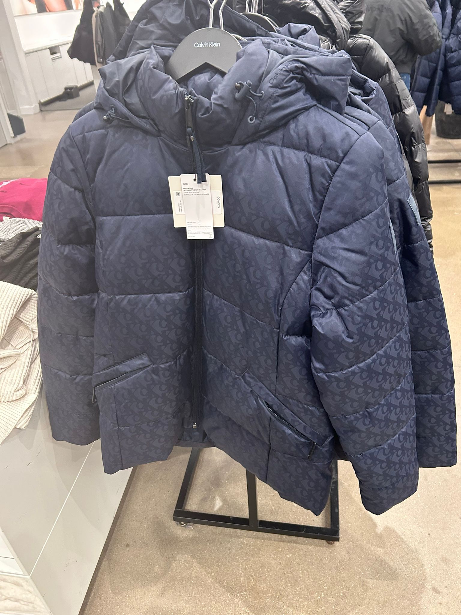 Calvin Klein Womens' Pattern Puffer Jacket