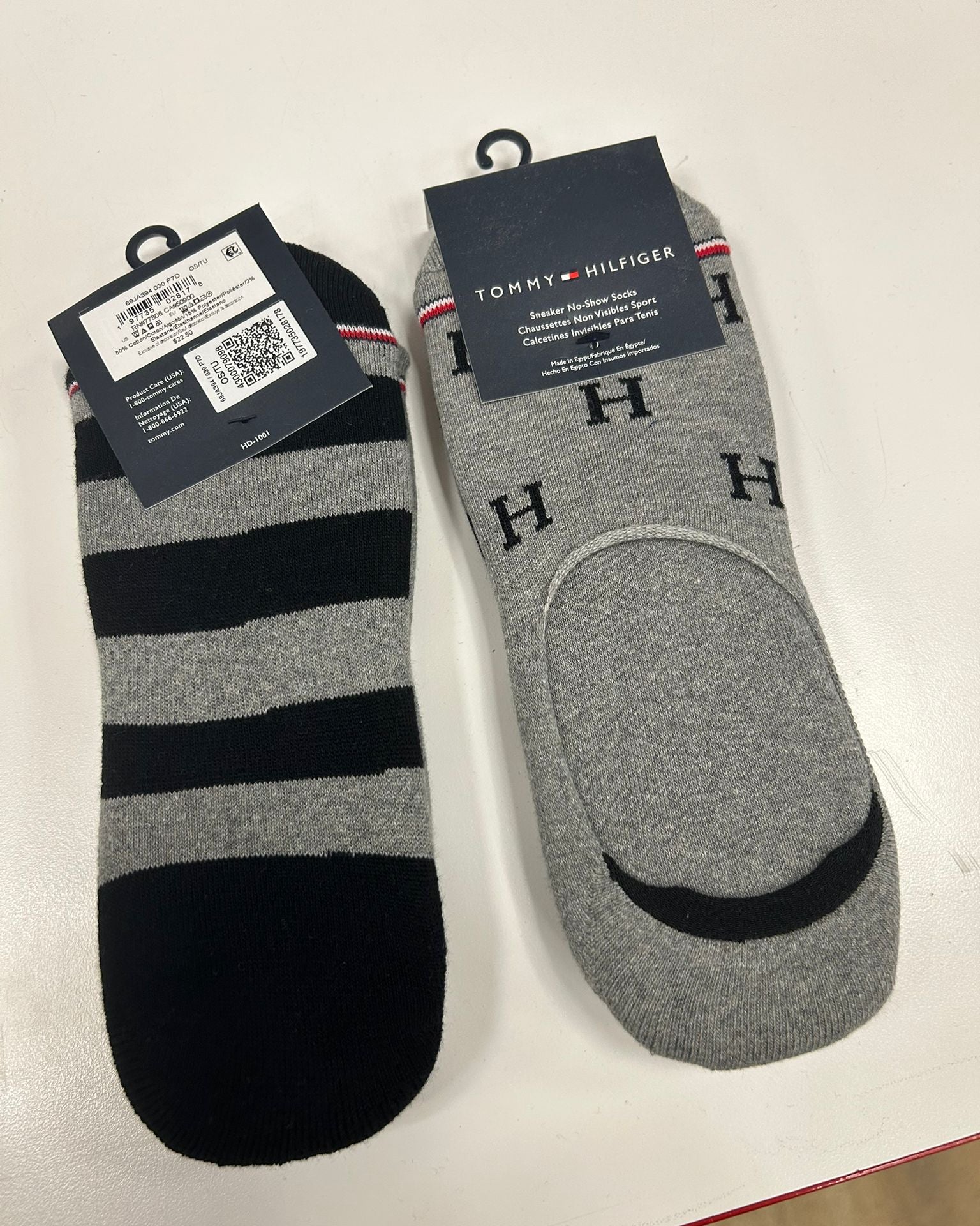 Tommy Hilfiger Womens' Pack Of 2 Patterned Shoe Liner Socks