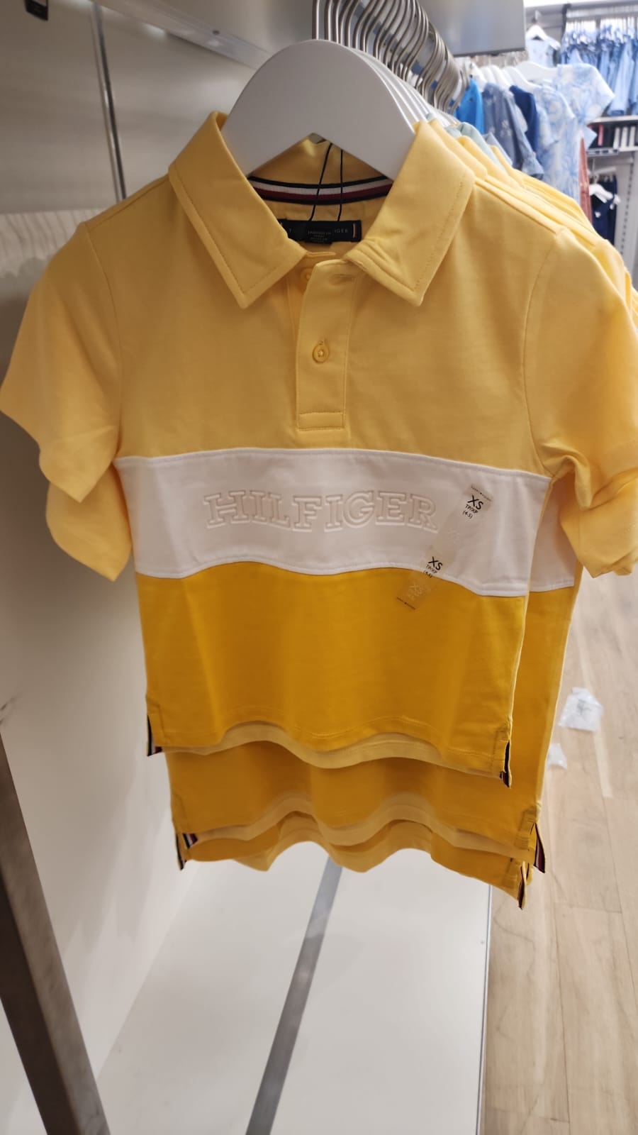 Tommy Boys' Colorblock Monotype Logo Polo