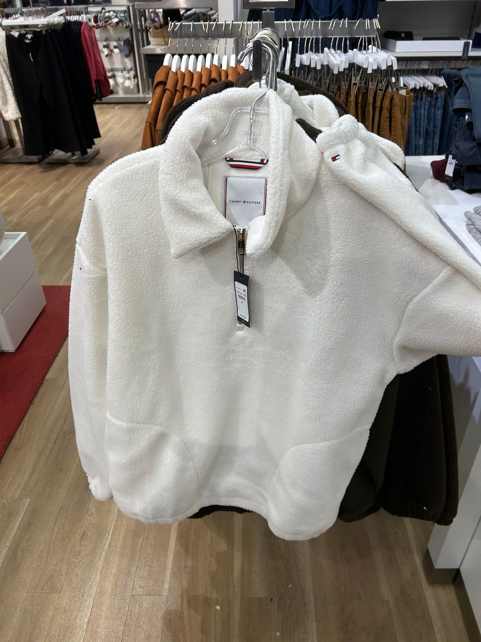 Womens' Tommy Teddy Fleece Quarter-Zip Sweatshirt