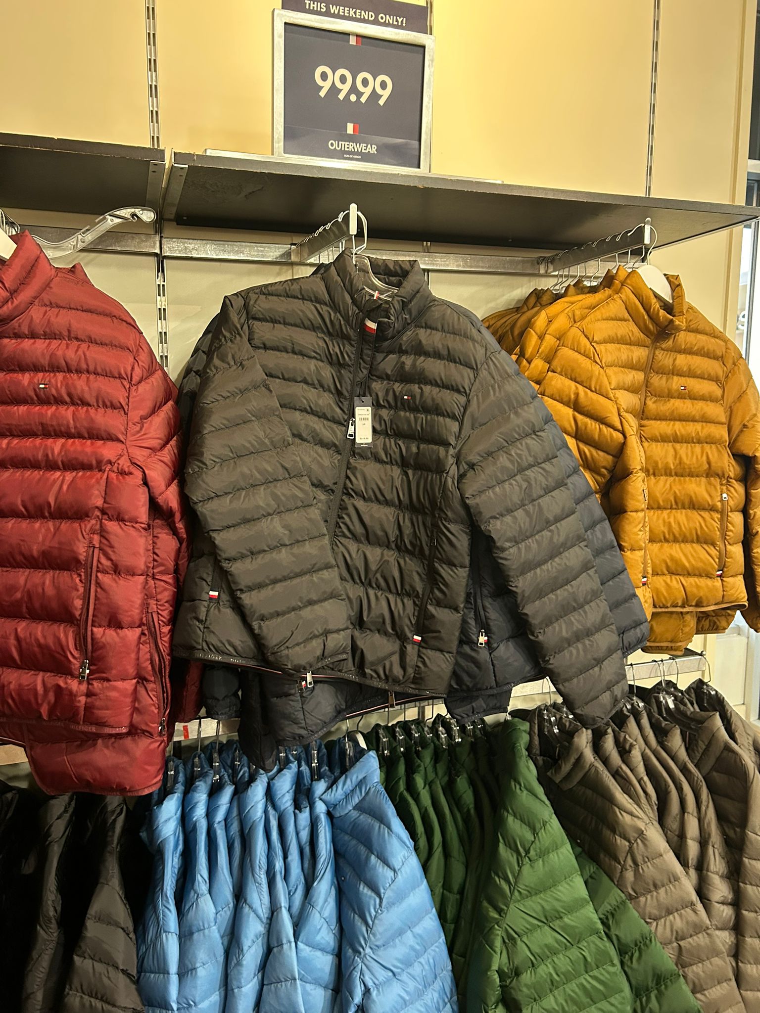 Tommy Mens' Lightweight Packable Jacket Black