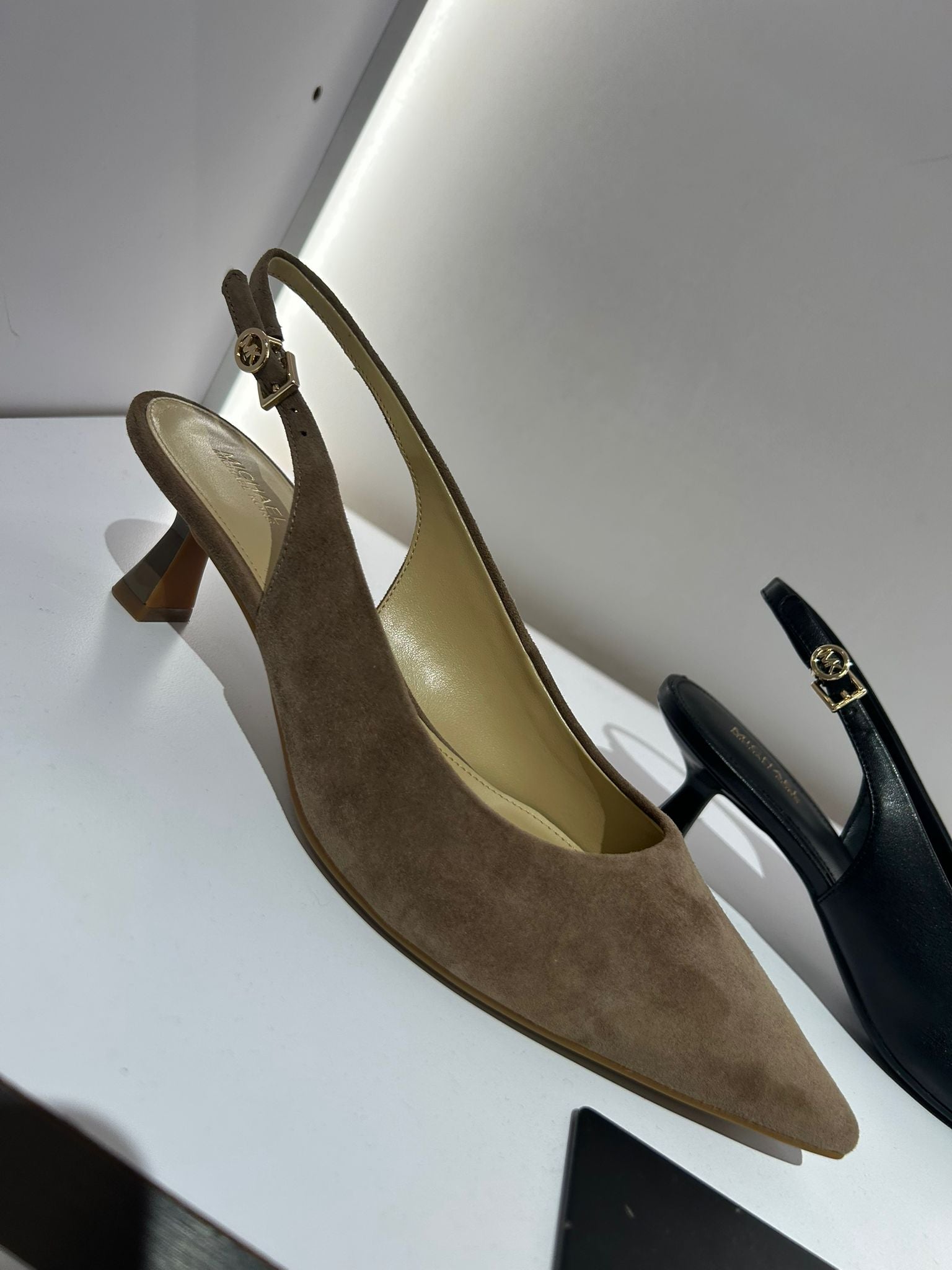 Michael Kors Womens' Amali Suede Slingback Pump